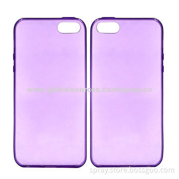 Ultra-slim TPU Cases for iPhone 5/5S, 0.5mm Thickness, Different Colors Available